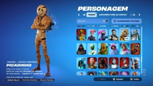 Conta 3og com bundles (Renegade, zumbi rosa, caveirão roxo, - Fortnite