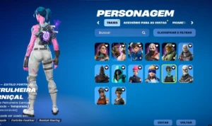 Conta 3og com bundles (Renegade, zumbi rosa, caveirão roxo, - Fortnite