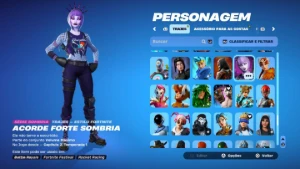 Conta 3og com bundles (Renegade, zumbi rosa, caveirão roxo, - Fortnite