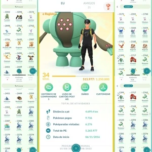Conta Pokemon Go Nível 34 - Pokémon