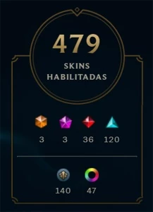 CONTA LOL - 479 Skins - RIVEN CAMPEONATO 2012 - League of Legends