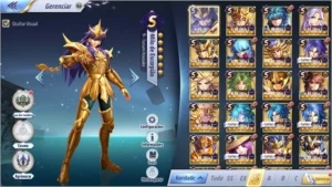 Vendo conta saint seiya awakening Server A7 SSA