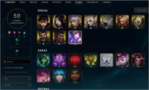 Conta Smurf Legue of legends lvl 42 Vários ícones 31 Champs - League of Legends LOL