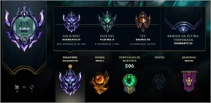 Conta Diamante 3 - 210 skins - League of Legends LOL