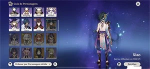 Conta Genshin Impact! Xiao c1, Keqing c1, Jean e Aloy