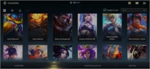 Conta Wild Rift Esmeralda 4 + 41 champs + 48 skins - League of Legends: Wild Rift LOL WR
