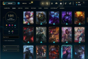 Bronze 1 com 150 Champs e 101 Skins ( 150 Jogos ) - League of Legends LOL