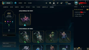 Conta de lol criada em 2012 com muitas skins - League of Legends