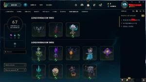 Conta de lol criada em 2012 com muitas skins - League of Legends