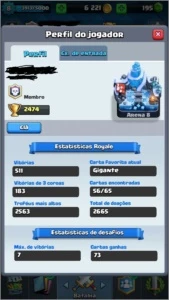 Conta Clash Royale,Nível 8,Arena 8,Mago de Gelo e Cemitério