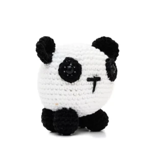 Urso Panda bola em amigurumi - Artesanato e Personalizados