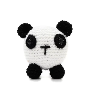 Urso Panda bola em amigurumi - Artesanato e Personalizados