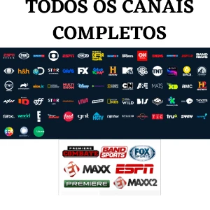 IPTV ( CANAIS COMPLETOS) SMARTV,TV BOX OU CELULAR - Assinaturas e Premium