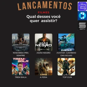 IPTV ( CANAIS COMPLETOS) SMARTV,TV BOX OU CELULAR - Assinaturas e Premium