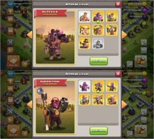 CV14 SEMI FULL TH14 19 SKINS 3 PAISAGENS 6 CONSTRUTOR - Clash of Clans