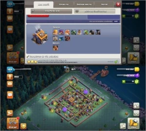 CV14 SEMI FULL TH14 19 SKINS 3 PAISAGENS 6 CONSTRUTOR - Clash of Clans