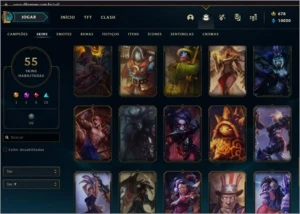 conta diamond 4  77 champs 55 skins - League of Legends LOL