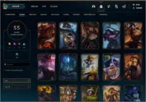conta diamond 4  77 champs 55 skins - League of Legends LOL