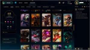 CONTA LOL TODOS OS CHAMPS - VENDO OU TROCO POR TIBIA - League of Legends