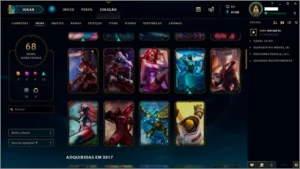 CONTA LOL TODOS OS CHAMPS - VENDO OU TROCO POR TIBIA - League of Legends