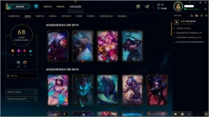 CONTA LOL TODOS OS CHAMPS - VENDO OU TROCO POR TIBIA - League of Legends