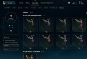 Conta de LoL 144 Skins Platina IV - League of Legends