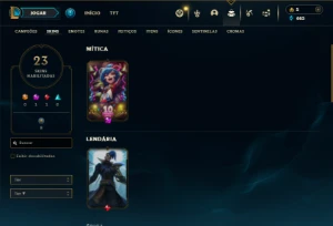 Bronze 3 com 85 Champs e 23 Skins ( Mais de 20 Jogos ) - League of Legends LOL