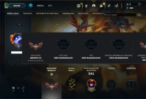 Bronze 3 com 85 Champs e 23 Skins ( Mais de 20 Jogos ) - League of Legends LOL