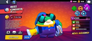 Conta brawl stars com ótimas skins e kanji acabou de liberar