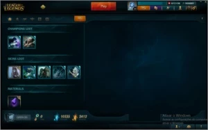 Conta League of Legends PBE LOL