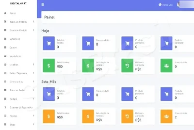 Loja Virtual PHP Completa para Produtos Digitais - Sites, Lojas e Sistemas Prontos Sites e Scripts