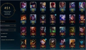 Conta de LOL all champions, borda platina/diamante. - League of Legends