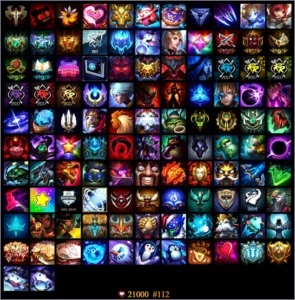 Conta de LOL all champions, borda platina/diamante. - League of Legends