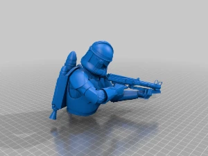 Modelo Star Wars Clone Trooper 3D Stl - Outros