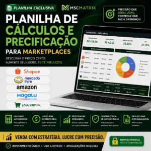 Planilha Profissional De Cálculos E Precificação Marketplace