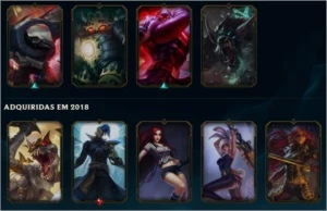 (50% OFF) Conta LOL Smurf - 46 Champs 18 Skins - League of Legends