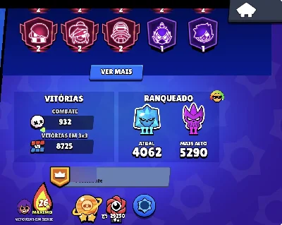 🔥 CONTA BRAWL STARS À VENDA 🔥  🏆 67K+ troféus 👑 107/107