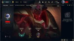 CONTA LEAGUE PLAT 2 80 PDL 72% WR SMURF JOGANDO COM D1 - League of Legends LOL