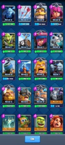 Conta Clash Royale básica nível 22 (09 torre do rei)