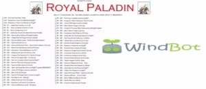 Pacote De Scripts P/ Royal Paladin De Windbot (bot De Tibia)