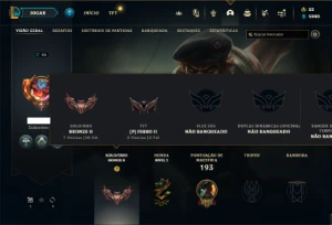 Conta bronze 2 com 65 Champs e 50 Skins ( MAIN ADC ) - League of Legends LOL