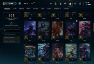 Conta bronze 2 com 65 Champs e 50 Skins ( MAIN ADC ) - League of Legends LOL