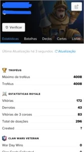 Conta nível 8 Desafiante 1 - Clash Royale