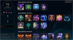 Conta Ex Platina 4 - Ex Smurf  - 51 Campeões - 18 Skins - League of Legends LOL