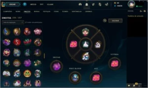 Conta League of Legends 1110 Skins (Rammus Rei, Riven Camp) LOL