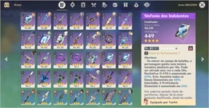 Conta Ar 49 com Zhong e + alguns t5 - Genshin Impact