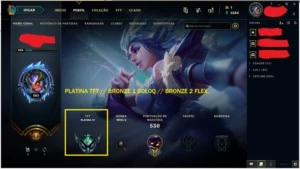 Conta Nv 263 // 106 skins // Todos os campeões // 4 pag runa - League of Legends LOL