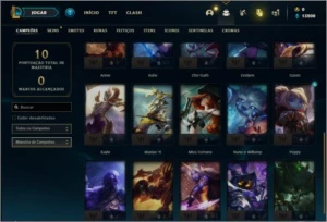 Conta bronze 1 com 4 skins e 25 champs EMAIL NÃO CONFIRMADO - League of Legends LOL