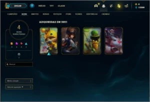 Conta bronze 1 com 4 skins e 25 champs EMAIL NÃO CONFIRMADO - League of Legends LOL