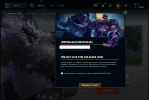 Conta bronze 1 com 4 skins e 25 champs EMAIL NÃO CONFIRMADO - League of Legends LOL